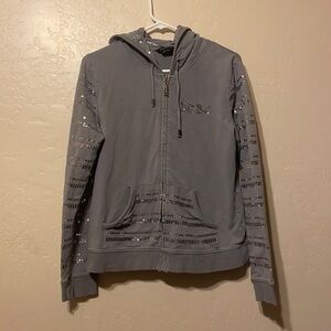 Hooded and sequence Bebe sweatshirt jacket full zip - Large